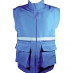 chaleco antifluido azul