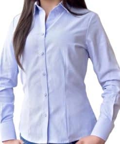 Blusa en Oxford Manga Larga