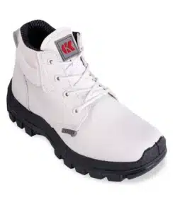 bota de seguridad indiana blanca